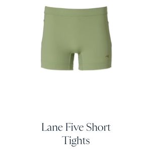 Tracksmith Lane Five Short Tights - New Green Medium